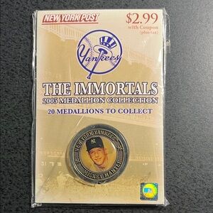 Mickey Mantle The Immortals Medallion Coin Card- Original Packaging